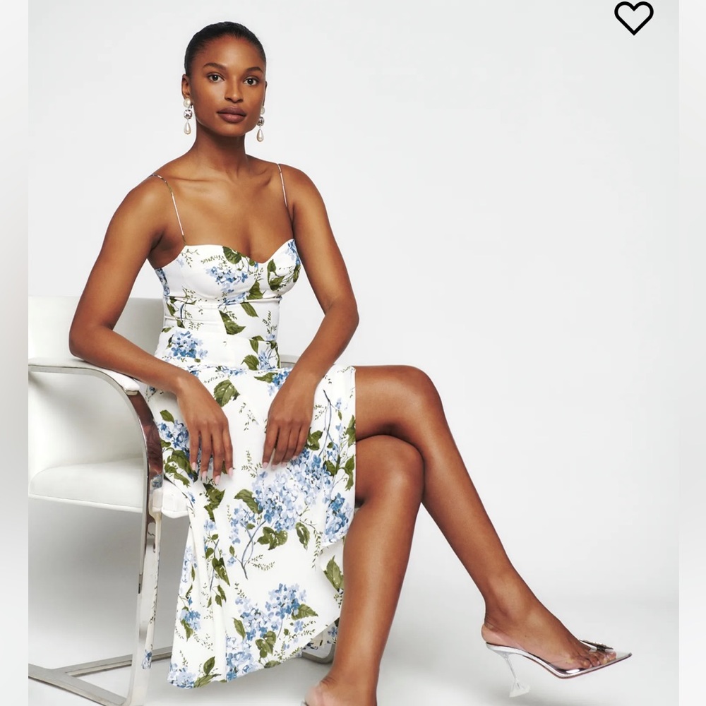 Reformation Juliette Dress in Riviera